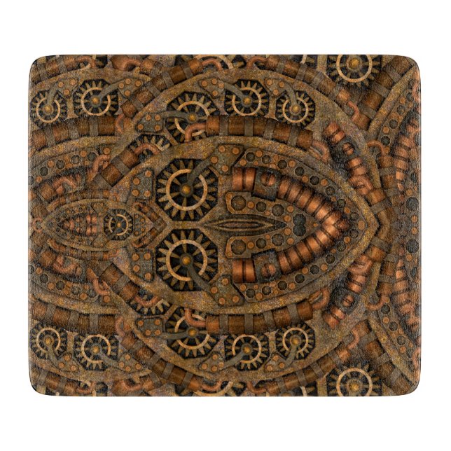 Steampunk industriellt vintageurverk (Framsidan)