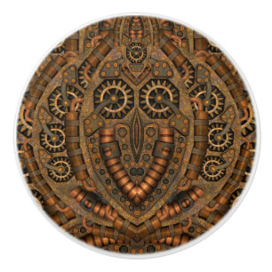 Steampunk industriellt vintageurverk knopp