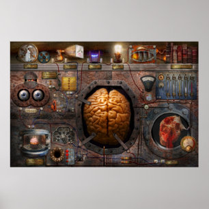 Steampunk - informationsöverbelastning poster