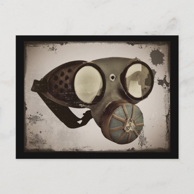 Steampunk Inspired Goggles Vykort (Framsida)