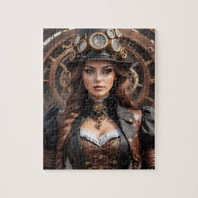 Steampunk Inspired Graphic jigszawa puzzle Pussel (Vertikal)