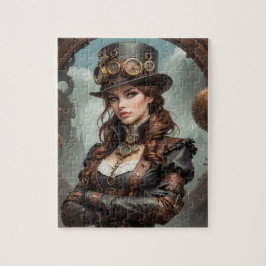 Steampunk Inspired Graphic Jigszle Puzzle Pussel