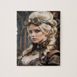 Steampunk Inspired Graphic Jigszle Puzzle Pussel
