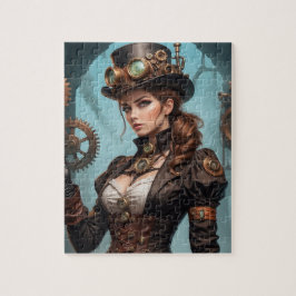 Steampunk Inspired Graphic Jigszle Puzzle Pussel