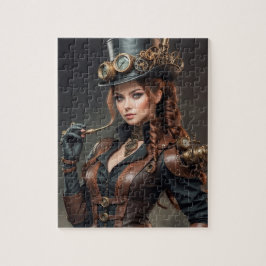 Steampunk Inspired Graphic Jigszle Puzzle Pussel