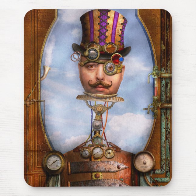 Steampunk - Integrerad Musmatta (Framsidan)