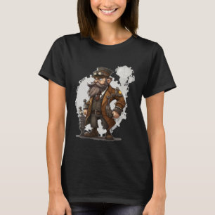 Steampunk Inventor Retro Scifi Mekaniska växellådo T Shirt