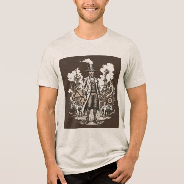 Steampunk Inventor T Shirt (Framsida)