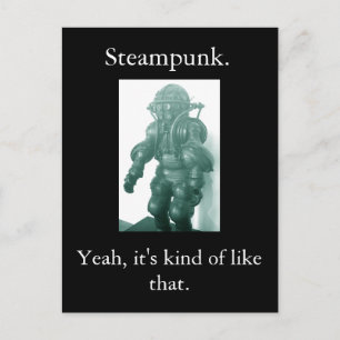Steampunk. Ja, så är det. Vykort