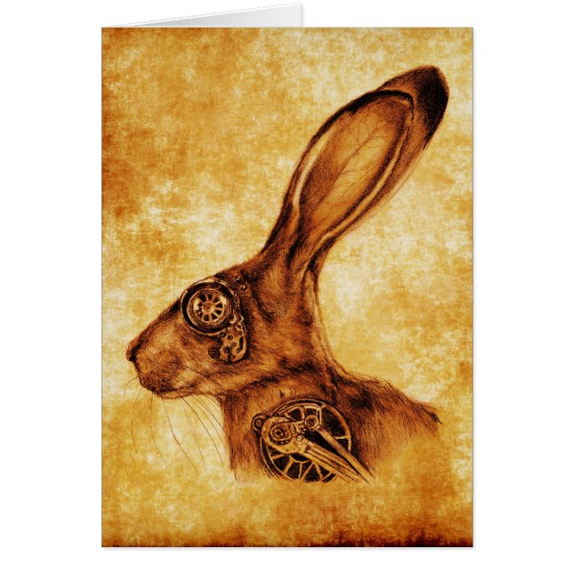 STEAMPUNK-JACK HÄLSNINGSKORT (Framsidan)