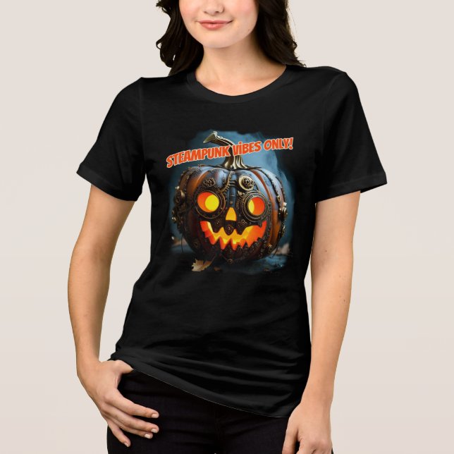 Steampunk Jack-o'-lantern T Shirt (Framsida)