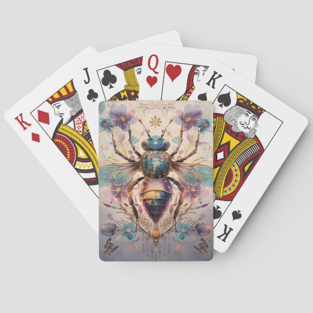 Steampunk Jewel Beetle Fantasykonst (1) Casinokort (Baksidan)