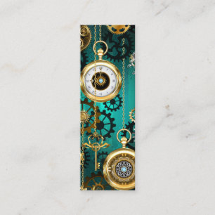 Steampunk Jewelry Watch on a Grönt Background