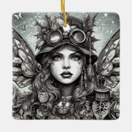 Steampunk jul Angel Julgransprydnad Keramik