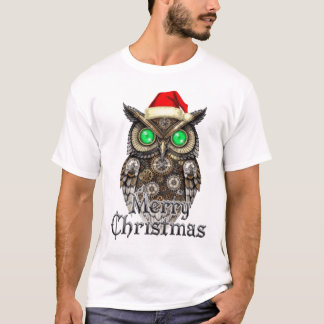 Steampunk julfågel: Antik mässing & smaragd E T Shirt