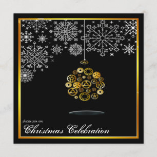 Steampunk julfestinladan inbjudningar