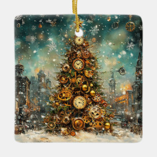 Steampunk Julgran Ornament