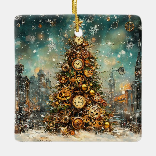 Steampunk Julgran Ornament (Framsida)