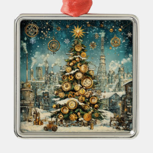 Steampunk Julgran Ornament