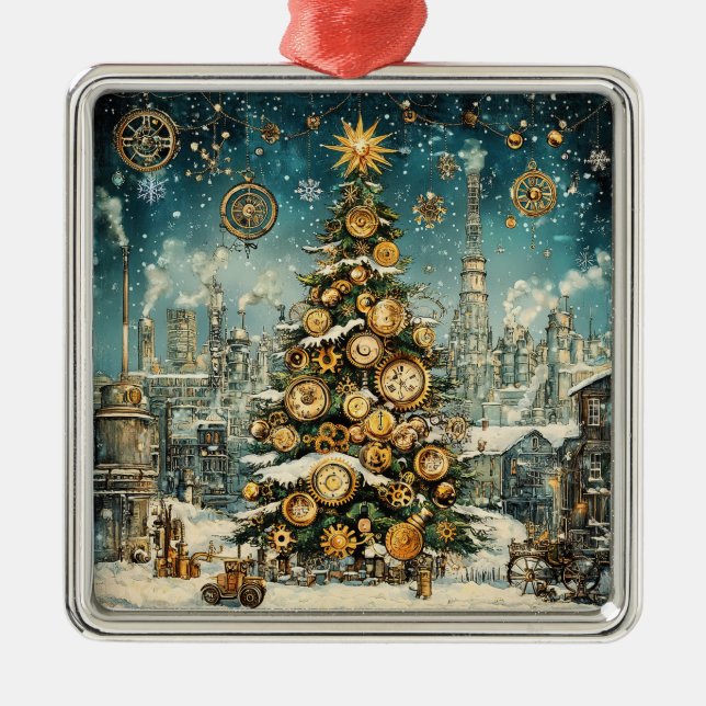 Steampunk Julgran Ornament (Framsidan)