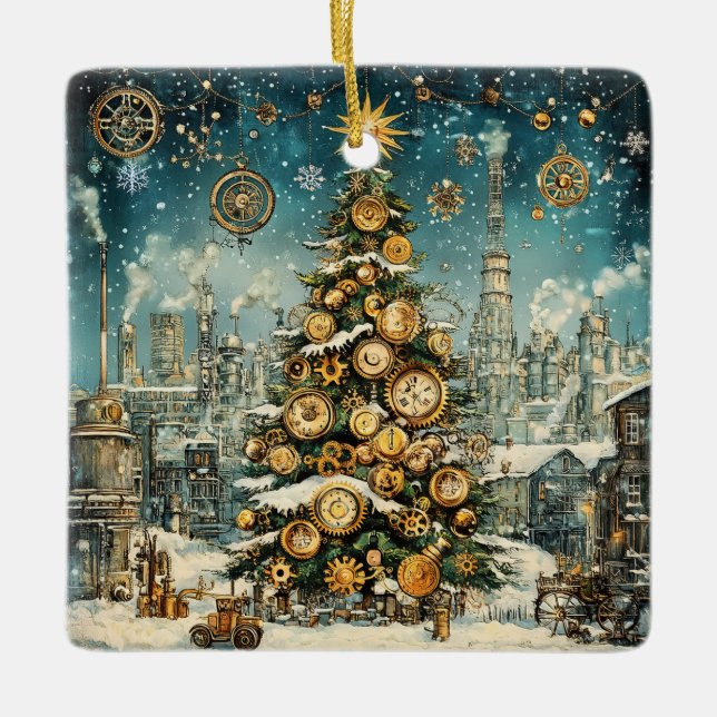 Steampunk Julgran Ornament (Framsida)