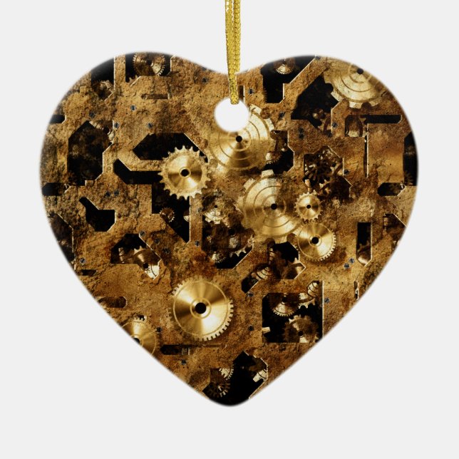 Steampunk Julgransprydnad Keramik (Framsidan)