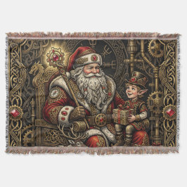 Steampunk Jultomtes verkstad  Filt