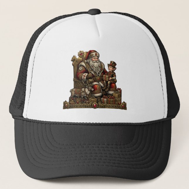 Steampunk Jultomtes verkstad  Keps (Framsida)
