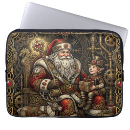 Steampunk Jultomtes verkstad  Laptop Fodral