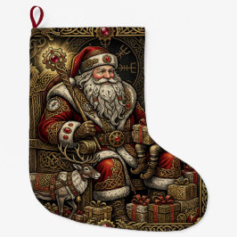 Steampunk Jultomtes verkstad  Stor Julstrumpa