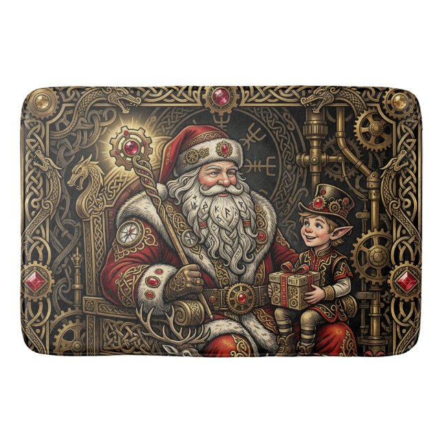 Steampunk Julverkstad  Badrumsmatta (Framsidan)