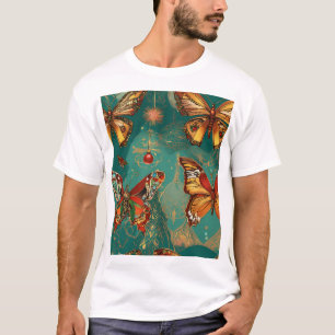 Steampunk-kalle med fjärilsafro-hår – Basquia T Shirt
