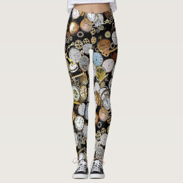 Steampunk, kamouflänsar, kuggar, kuggar leggings