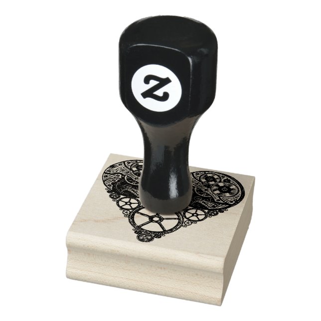 Steampunk Kärlek Heart Stämpel (Stämpel)