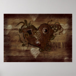 Steampunk Kärlek Poster