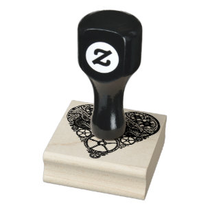 Steampunk kärlekhjärta stämpel