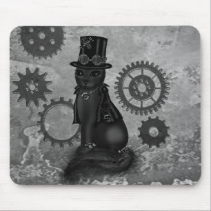Steampunk katt musmatta