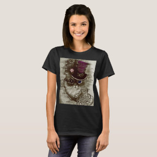 Steampunk katt t shirt