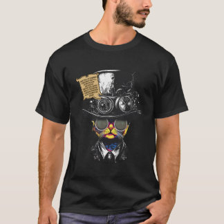 Steampunk katt vid svetsning av geléer för kvinnor t shirt