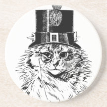 Steampunk kattkustfartyg, kattunge i top hat