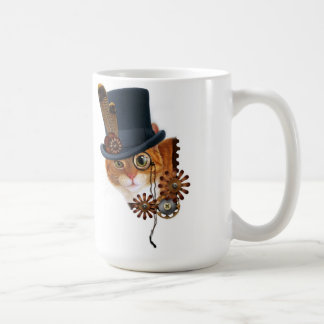 Steampunk kattmag kaffemugg