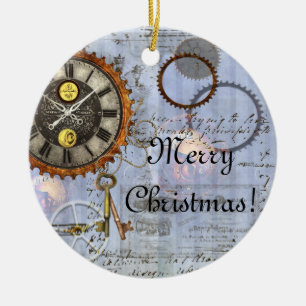 Steampunk Klock jul Ornament