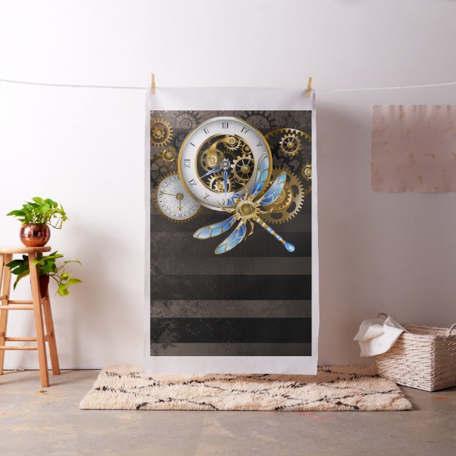 Steampunk Klock med mekanisk Dragonfly Tyg (In Situ)