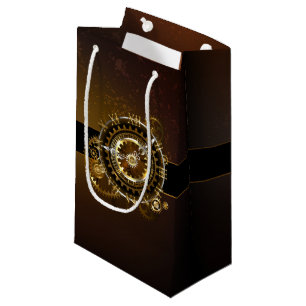 Steampunk klocka med antika växlar