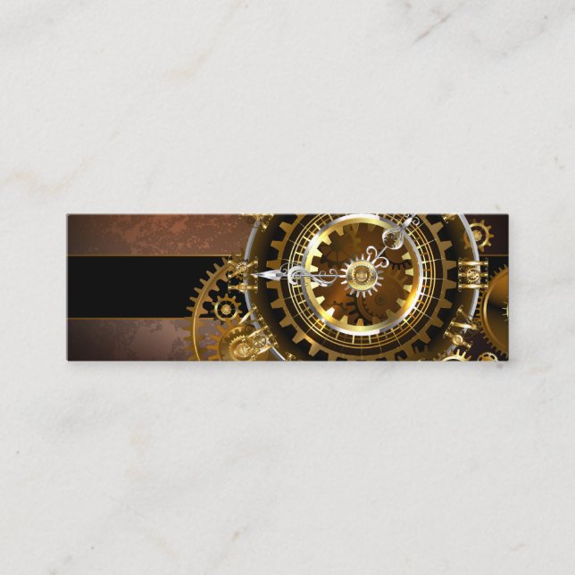 Steampunk klocka med antika växlar (Framsida)