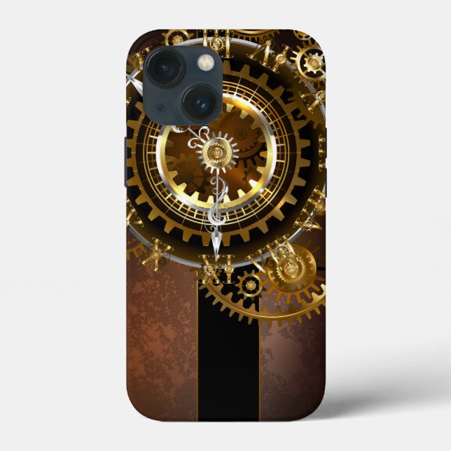 Steampunk klocka med antika växlar (Baksida)