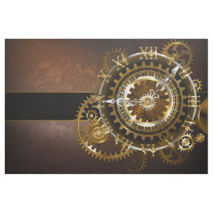 Steampunk klocka med antika växlar tyg