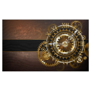 Steampunk klocka med antika växlar tyg