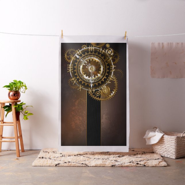 Steampunk klocka med antika växlar tyg (In Situ)