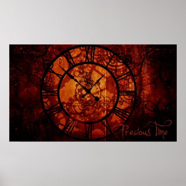 Steampunk-klocka Poster (Framsidan)